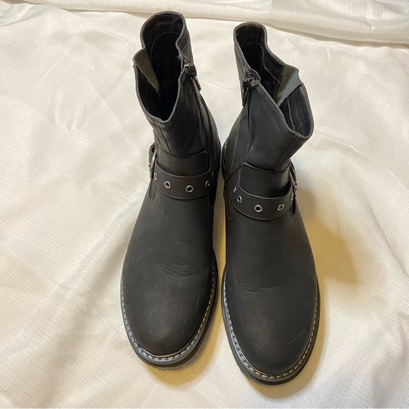 Time and Tru Lug Sole Buckle Moto Boots Size 11 - Picture 6 of 6